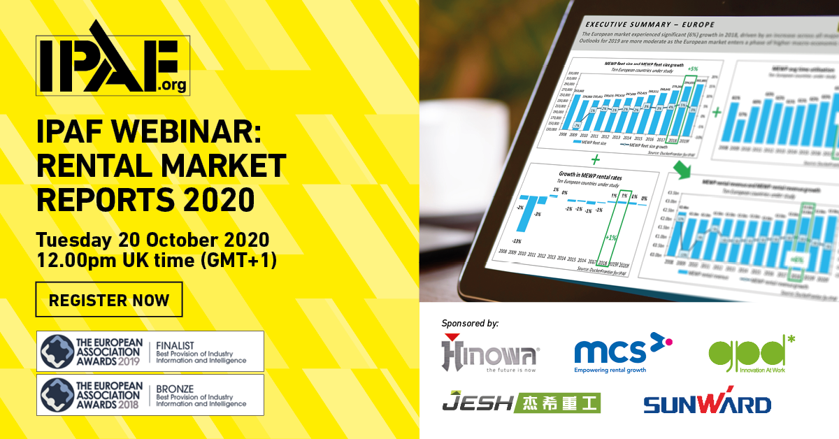 IPAF Webinar - IPAF Rental Market Reports 2020