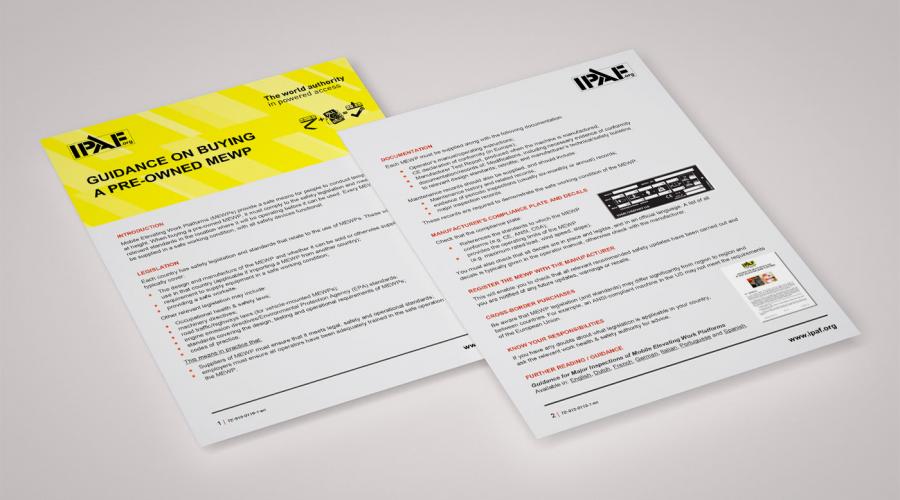 IPAF Guidance on Buying a Pre-Owned MEWP