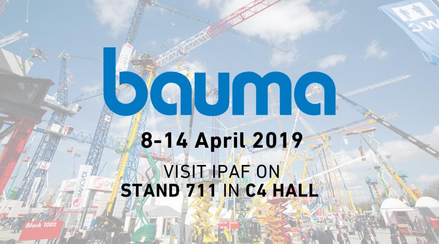 bauma 2019 - visit IPAF on stand 711 in C4 hall