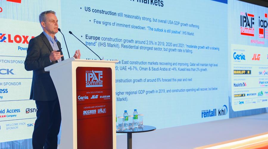 Murray Pollok, Managing Editor of International Rental News, IPAF Summit 2019, Dubai