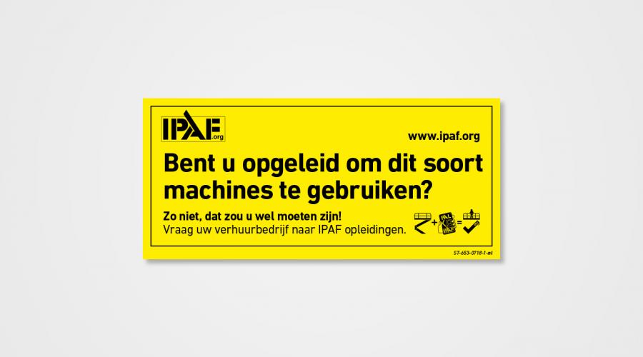 Bent u opgeleid om dit soort machines te gebruiken?