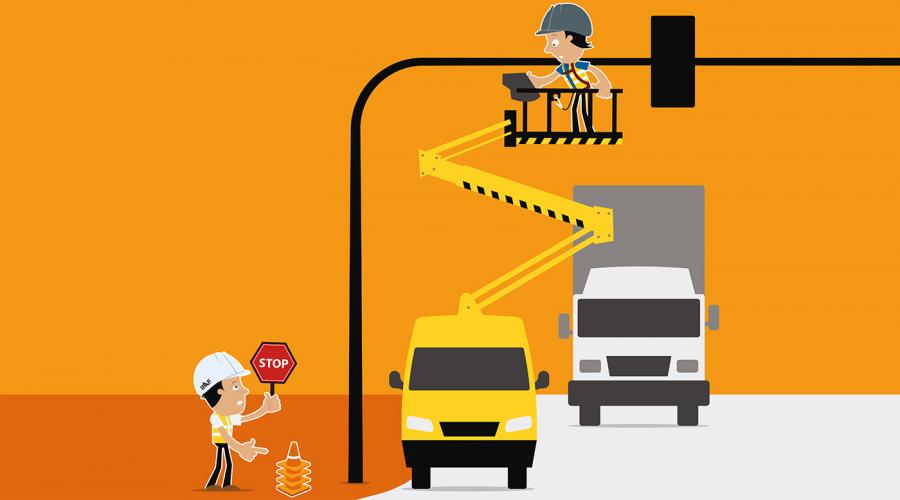 Andy Access: Be street smart! Manage vehicle and pedestrian traffic. Create a safe working zone.