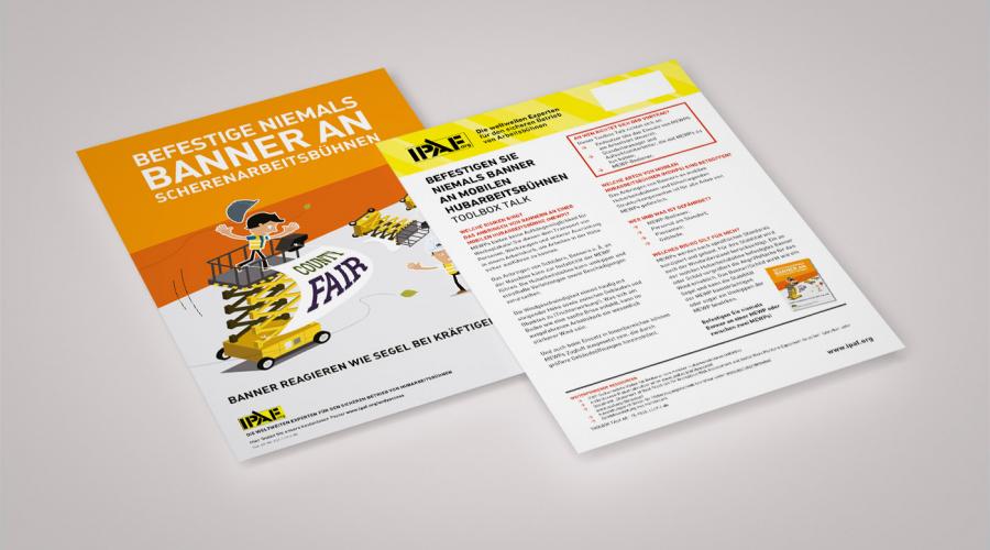 Never Attach a Banner to a MEWP Toolbox Talk