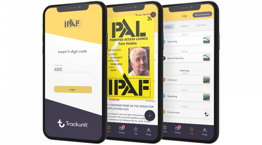 IPAF ePAL Operator App Mockups