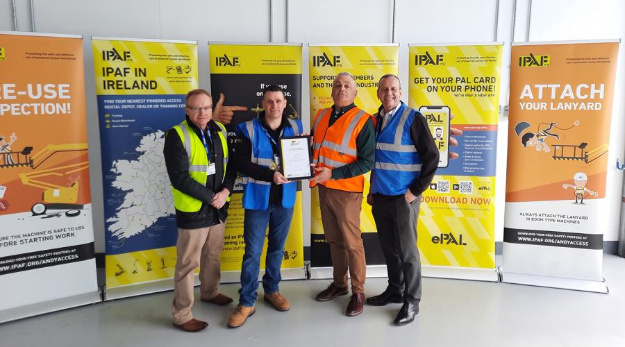 Blulift Ltd - First member achieves IPAF Rental+ certification in Ireland