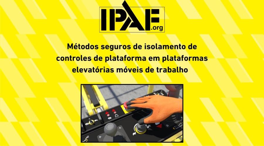 Métodos seguros de isolamento de controles de plataforma em plataformas elevatórias móveis de trabalho