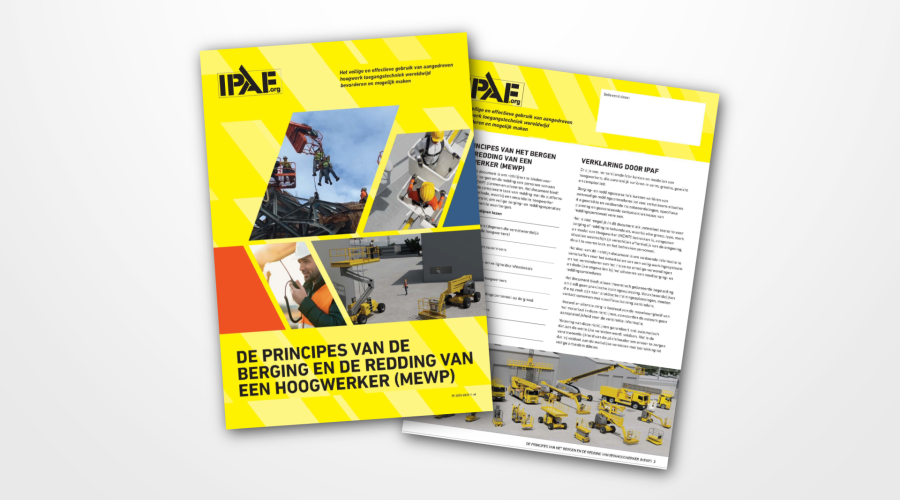 DE PRINCIPES VAN DE BERGING EN DE REDDING VAN EEN HOOGWERKER (MEWP)