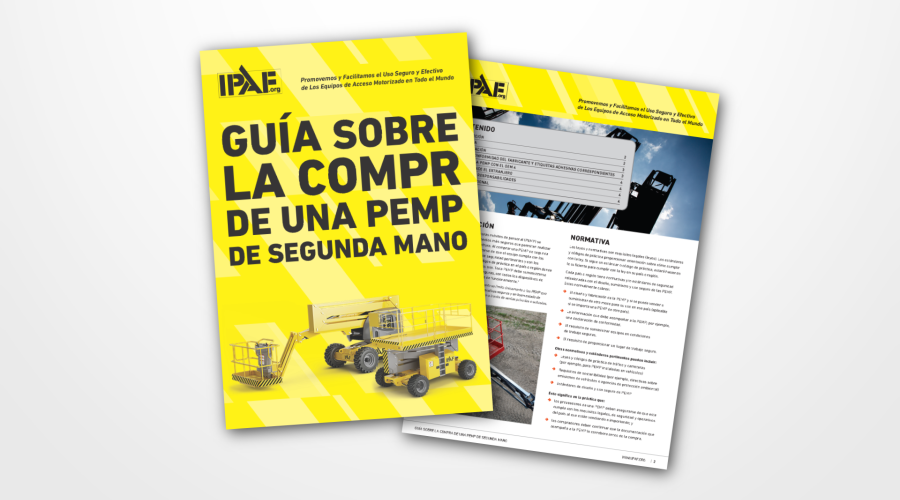 Document cover mockup Guidance On Buying a Pre-Owned MEWP ES