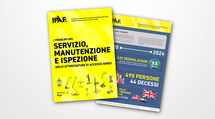 Document cover mockup Guidance The principles of service of MEWPs IT