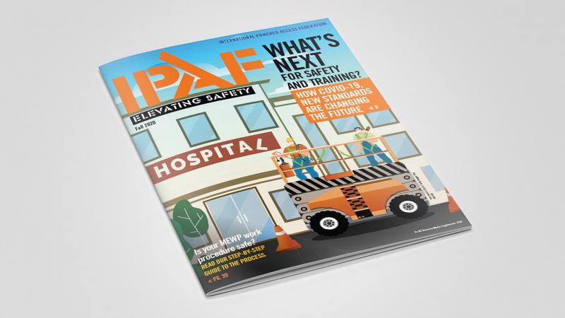 IPAF Elevating Safety 2020 magazine cover