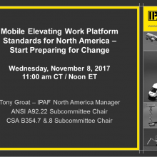 IPAF North America Webinar 11-2018