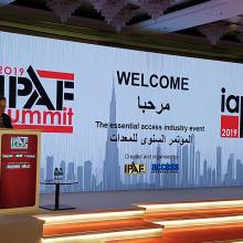 IPAF Summit 2019 in Dubai, with Tim Whiteman Introducing the Conference