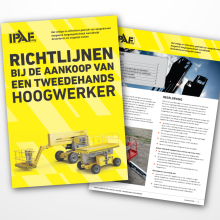 Document cover mockup Guidance On Buying a Pre-Owned MEWP NL